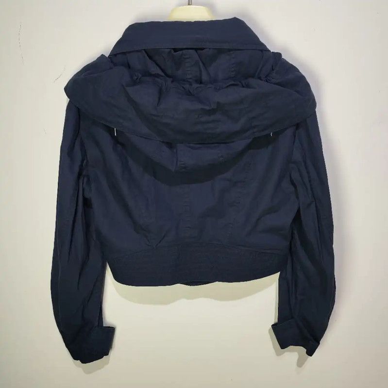 Burberry Burberry Women's S Navy Blue Cotton Jacket Size S / US 4 / IT 40 - 2 Thumbnail