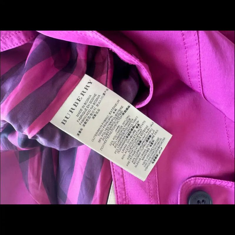Burberry Burberry Pink Button-Up Long Trench Coat Size M / US 6-8 / IT 42-44 - 5 Thumbnail