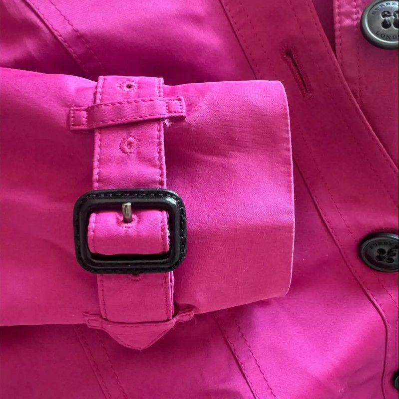 Burberry Burberry Pink Button-Up Long Trench Coat Size M / US 6-8 / IT 42-44 - 6 Thumbnail