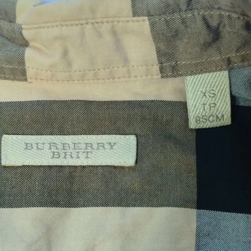 Burberry Burberry Khaki Cotton Long Sleeve Shirt Size XS / US 0-2 / IT 36-38 - 3 Thumbnail