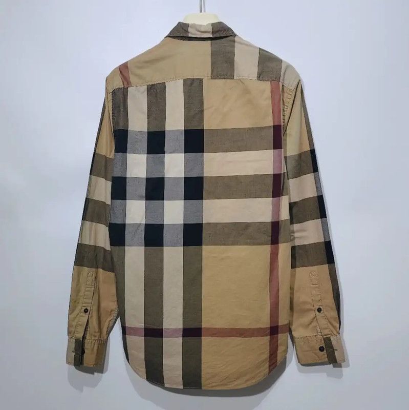 Burberry Burberry Khaki Cotton Long Sleeve Shirt Size XS / US 0-2 / IT 36-38 - 2 Thumbnail