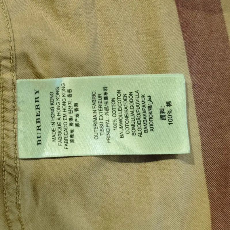 Burberry Burberry Khaki Cotton Long Sleeve Shirt Size XS / US 0-2 / IT 36-38 - 4 Thumbnail