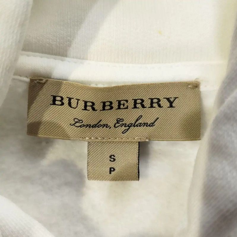 Burberry Burberry White Women's Cotton Hoodie Size S / US 4 / IT 40 - 4 Thumbnail