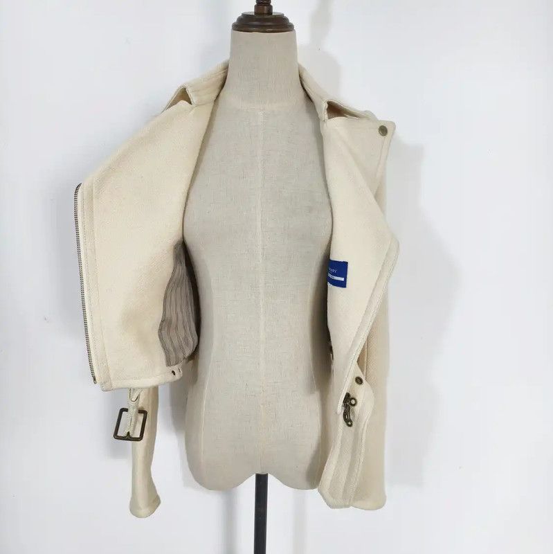 Burberry Burberry Beige Wool Blend Jacket for Women Size S / US 4 / IT 40 - 7 Thumbnail