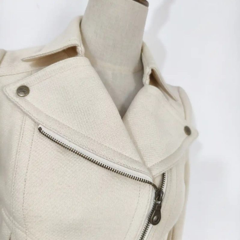 Burberry Burberry Beige Wool Blend Jacket for Women Size S / US 4 / IT 40 - 3 Thumbnail