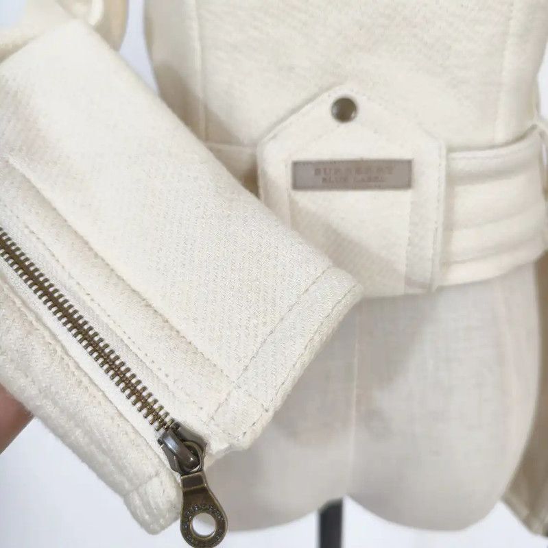 Burberry Burberry Beige Wool Blend Jacket for Women Size S / US 4 / IT 40 - 5 Thumbnail
