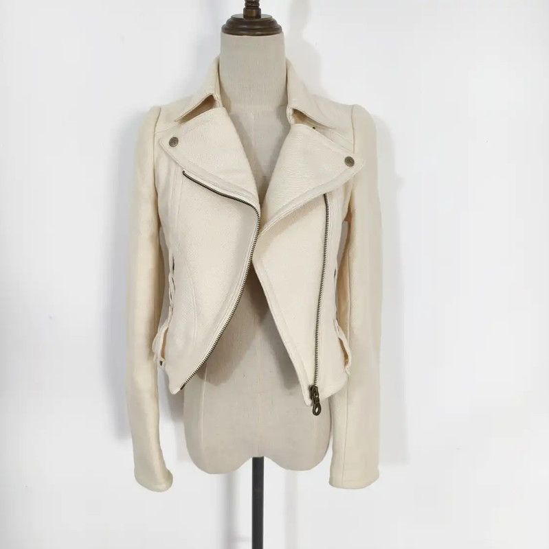 Burberry Burberry Beige Wool Blend Jacket for Women Size S / US 4 / IT 40 - 2 Thumbnail