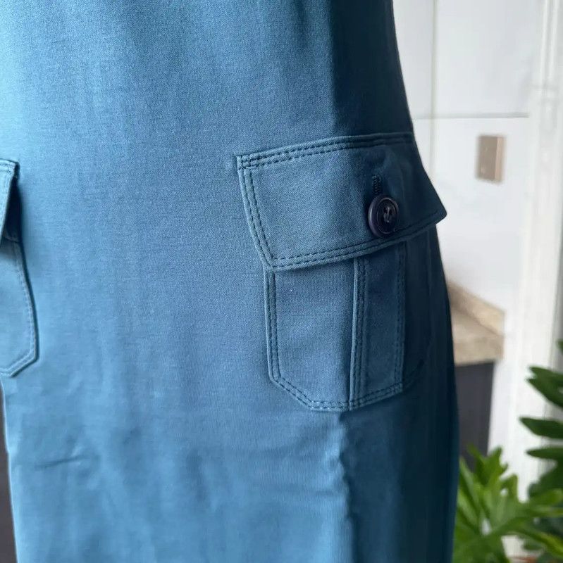 Burberry Burberry M Blue Short Sleeve Dress Size M / US 6-8 / IT 42-44 - 3 Thumbnail