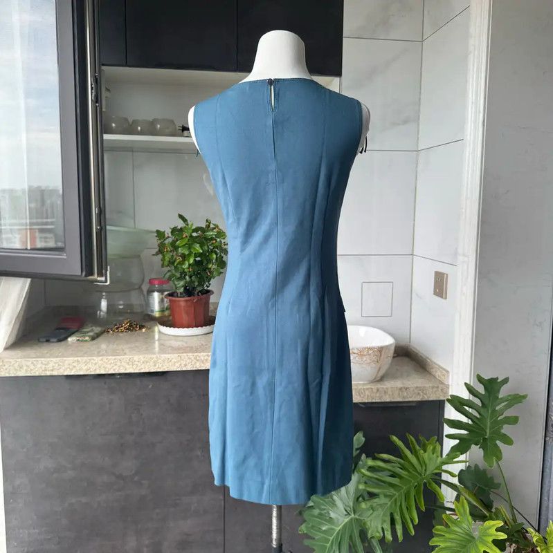 Burberry Burberry M Blue Short Sleeve Dress Size M / US 6-8 / IT 42-44 - 6 Thumbnail