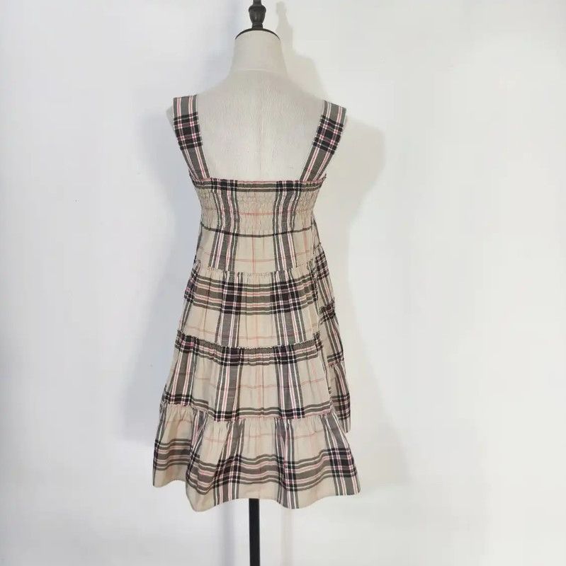 Burberry Burberry Summer Plaid Cotton Blend Dress Size M / US 6-8 / IT 42-44 - 4 Thumbnail