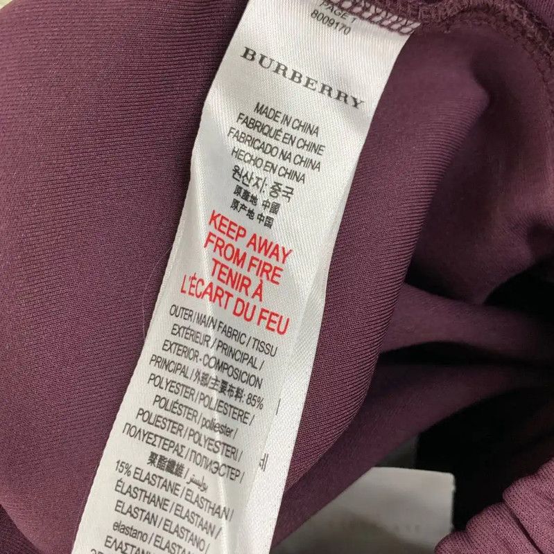 Burberry Burberry Casual Purple Polyester Women's Pants Size 23" - 4 Thumbnail