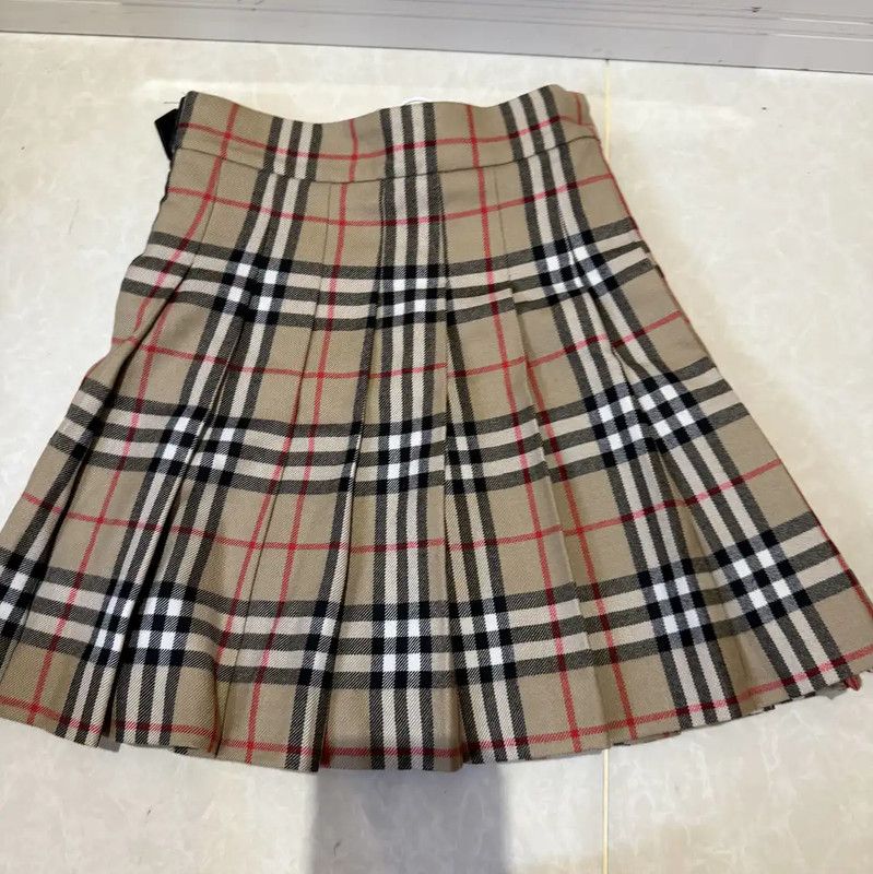 Burberry Burberry Khaki Cotton Women's Skirt Size 22" - 3 Thumbnail