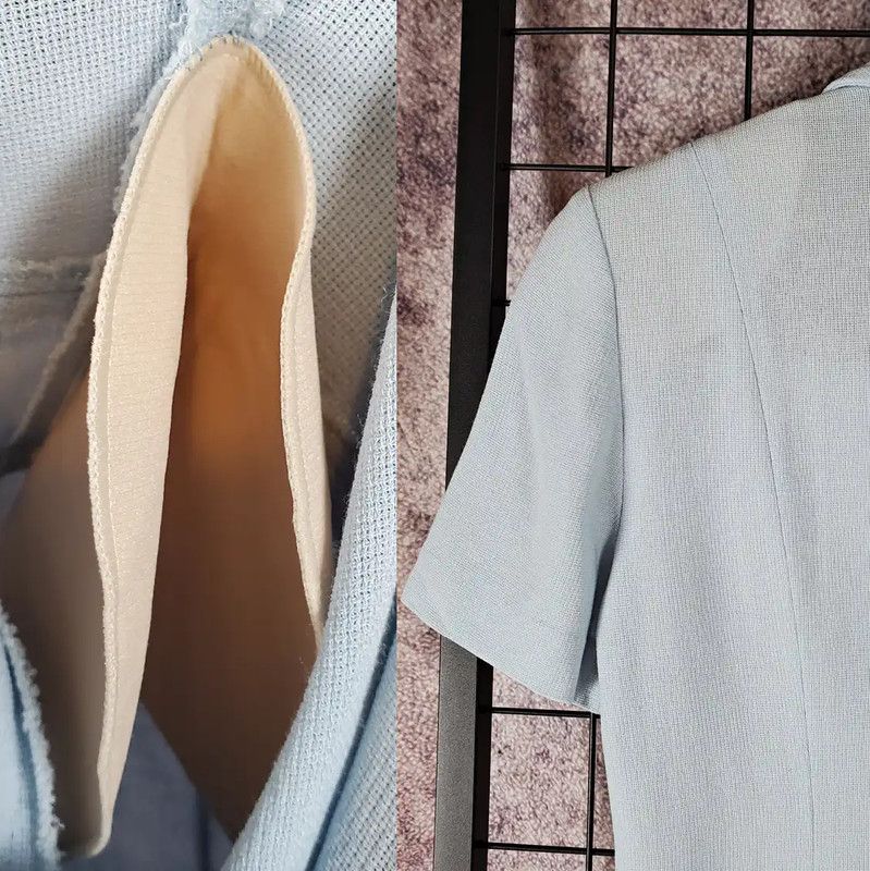 Burberry Burberry Summer Light Blue Wool Blend Jacket Size M / US 6-8 / IT 42-44 - 6 Thumbnail