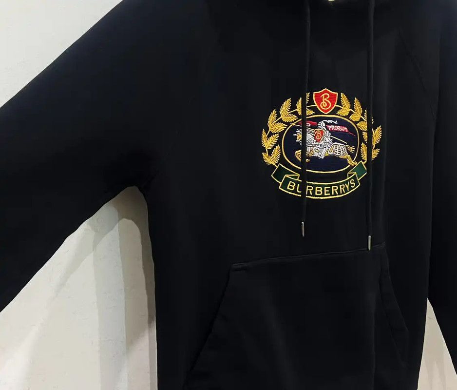 Burberry Burberry Black Cotton Women's Hoodie Size XS / US 0-2 / IT 36-38 - 3 Thumbnail