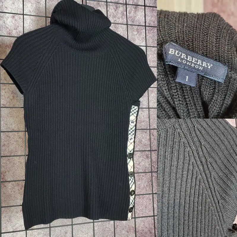 Burberry Burberry Black Wool Turtleneck Knit Top Size S / US 4 / IT 40 - 3 Thumbnail