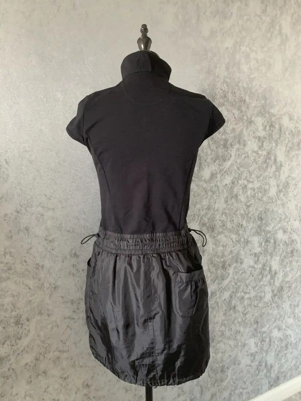Burberry Burberry Black Cotton Blend Mid-Length Dress Size S / US 4 / IT 40 - 4 Thumbnail