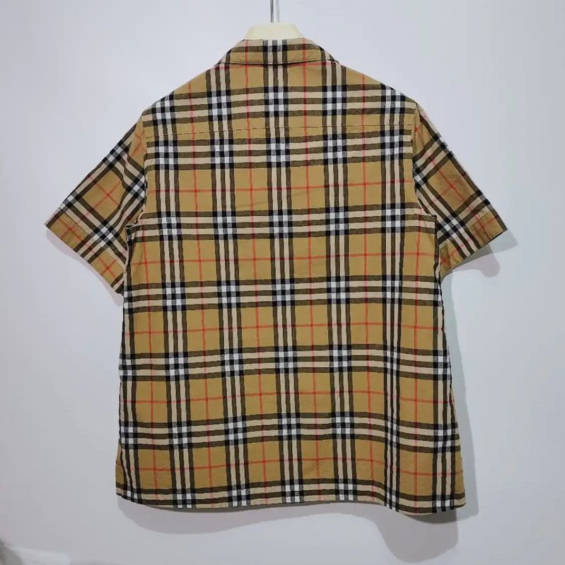 Burberry Burberry Short Sleeve Checked Cotton Blouse Size S / US 4 / IT 40 - 2 Thumbnail