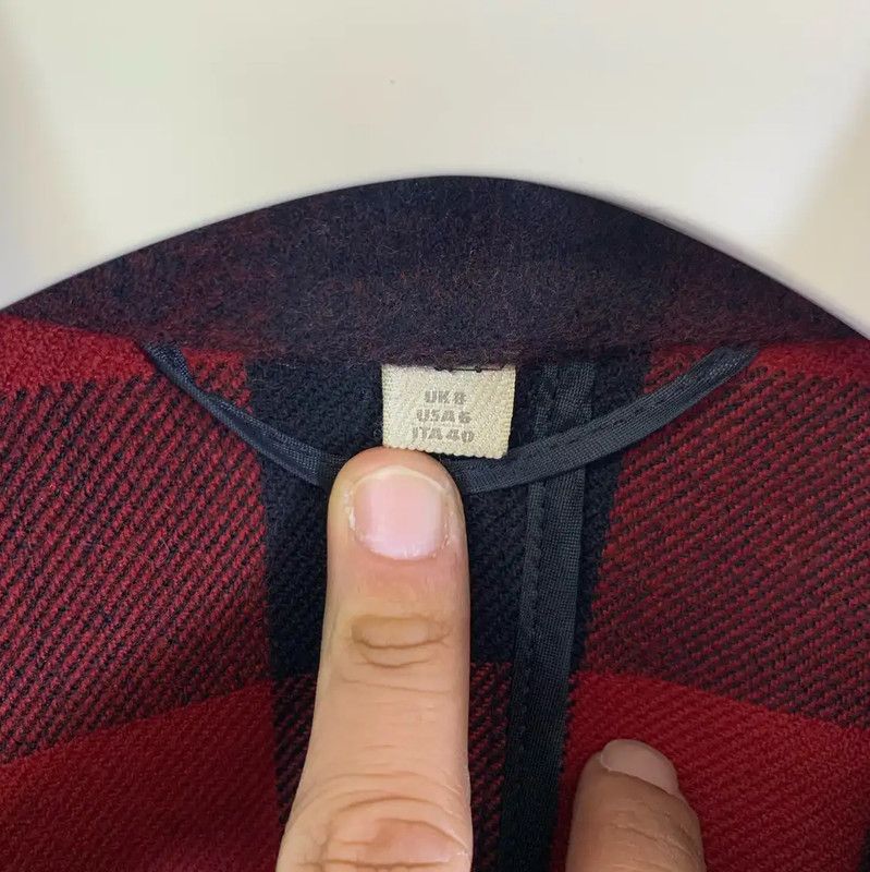 Burberry Burberry Red Wool Women's Trench Coat Size ONE SIZE - 5 Thumbnail