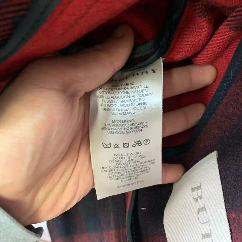 Burberry Burberry Red Wool Women's Trench Coat Size ONE SIZE - 4 Thumbnail
