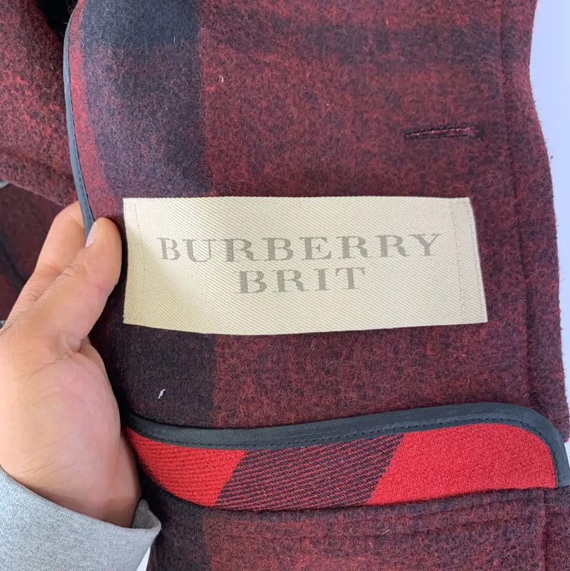 Burberry Burberry Red Wool Women's Trench Coat Size ONE SIZE - 3 Thumbnail
