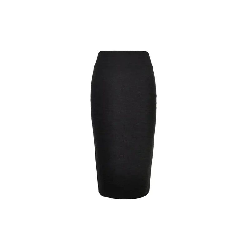 Burberry Burberry Gray Wool Blend Mid-Length Skirt Size 23" - 7 Thumbnail