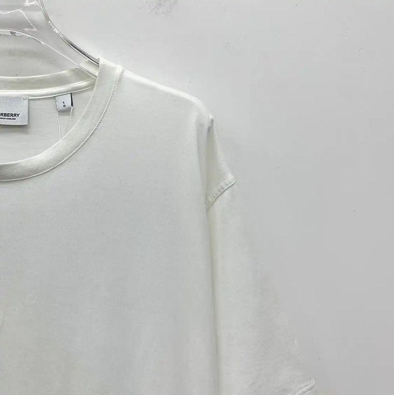 Burberry Burberry Women's Cotton Logo T-Shirt in White Size L / US 10 / IT 46 - 3 Thumbnail
