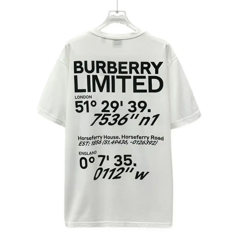 Burberry Burberry Women's Cotton Logo T-Shirt in White Size L / US 10 / IT 46 - 2 Thumbnail