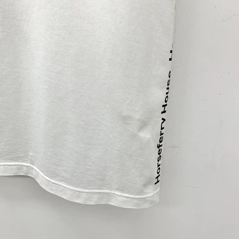 Burberry Burberry Women's Cotton Logo T-Shirt in White Size L / US 10 / IT 46 - 4 Thumbnail