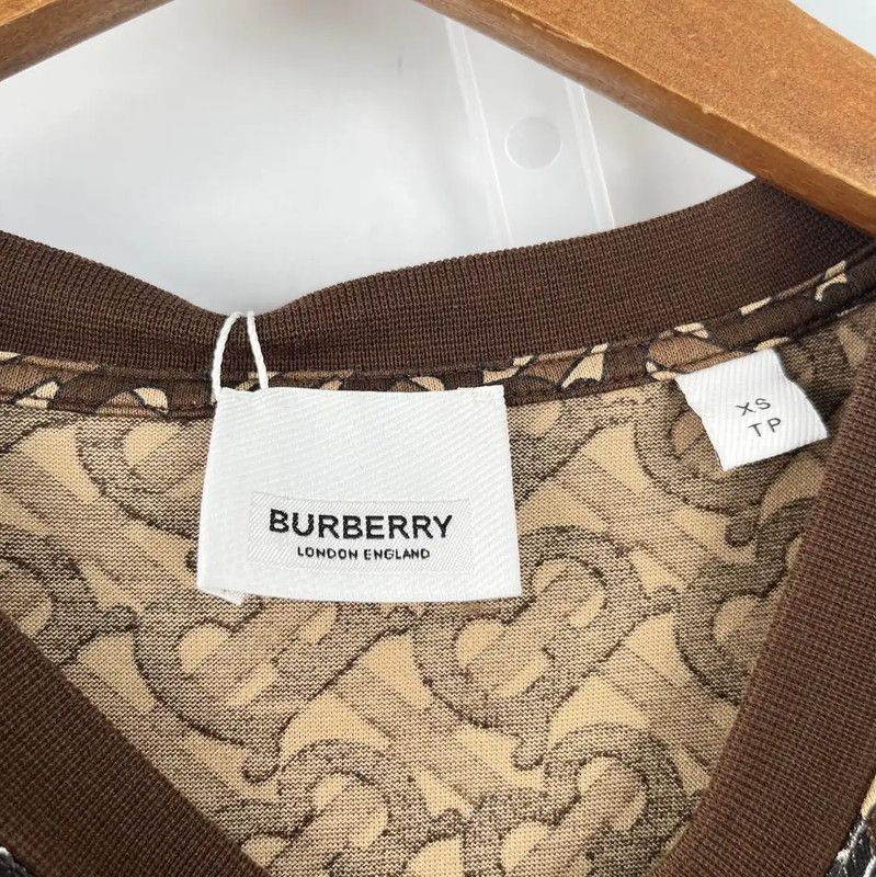 Burberry Burberry Summer Brown Short Sleeve T-Shirt Size XS / US 0-2 / IT 36-38 - 6 Thumbnail
