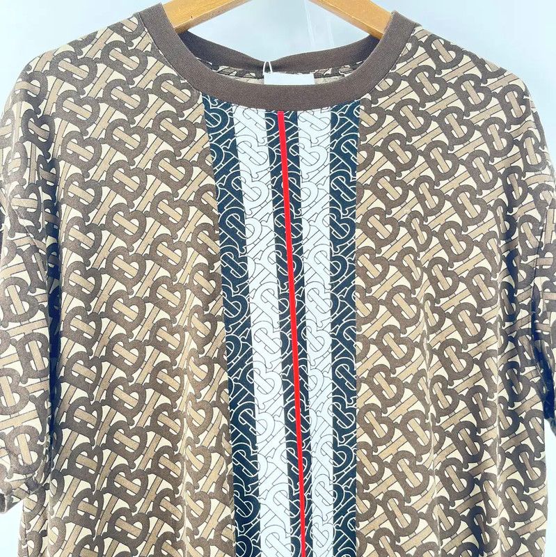 Burberry Burberry Summer Brown Short Sleeve T-Shirt Size XS / US 0-2 / IT 36-38 - 3 Thumbnail
