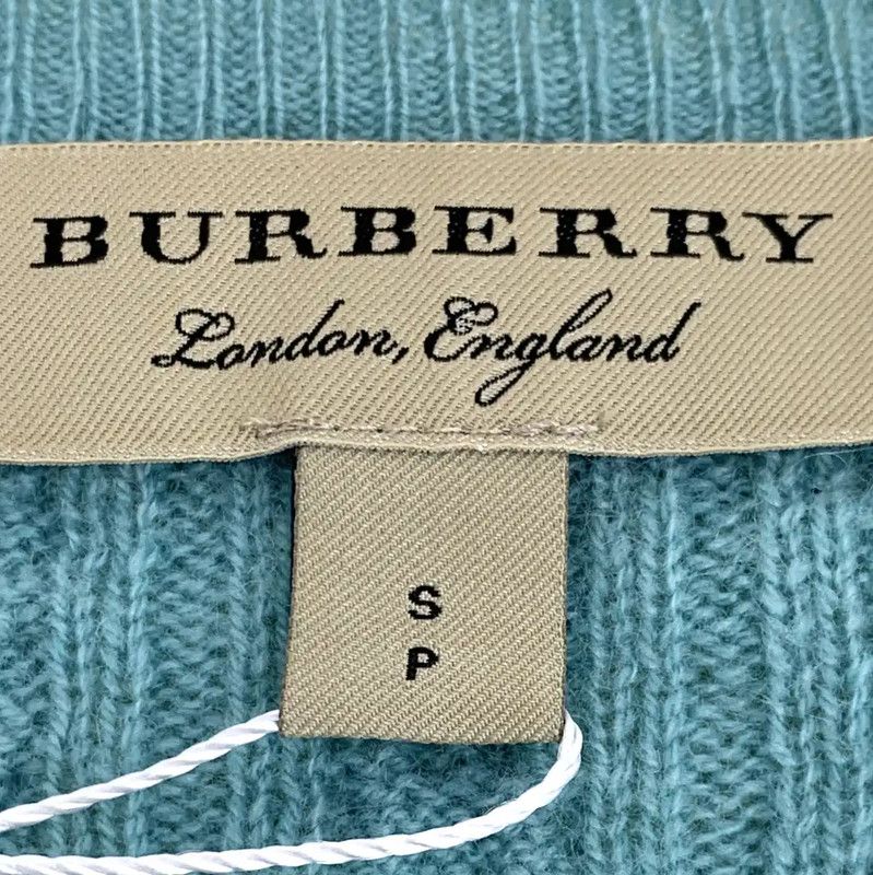 Burberry Burberry Blue Cashmere Knit Sweater for Women Size S / US 4 / IT 40 - 5 Thumbnail