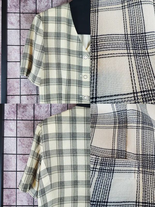 Burberry Burberry Summer V-Neck Beige Wool Blend Skirt Size 23" - 8 Thumbnail