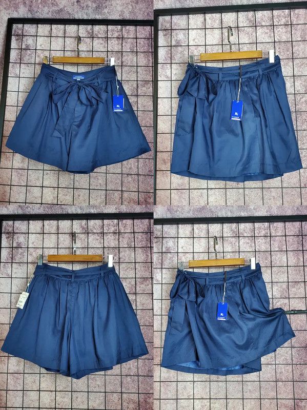 Burberry Burberry Women's Casual Navy Blue Cotton Blend Shorts Size 24" / US 00 / IT 34 - 3 Thumbnail