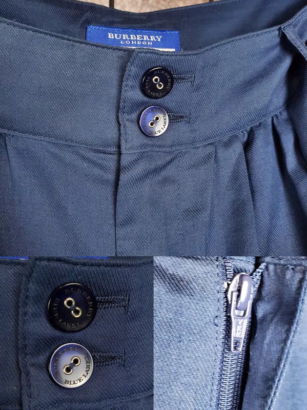 Burberry Burberry Women's Casual Navy Blue Cotton Blend Shorts Size 24" / US 00 / IT 34 - 6 Thumbnail