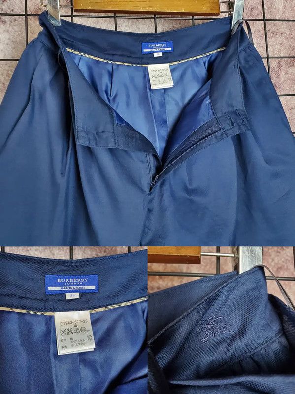 Burberry Burberry Women's Casual Navy Blue Cotton Blend Shorts Size 24" / US 00 / IT 34 - 5 Thumbnail