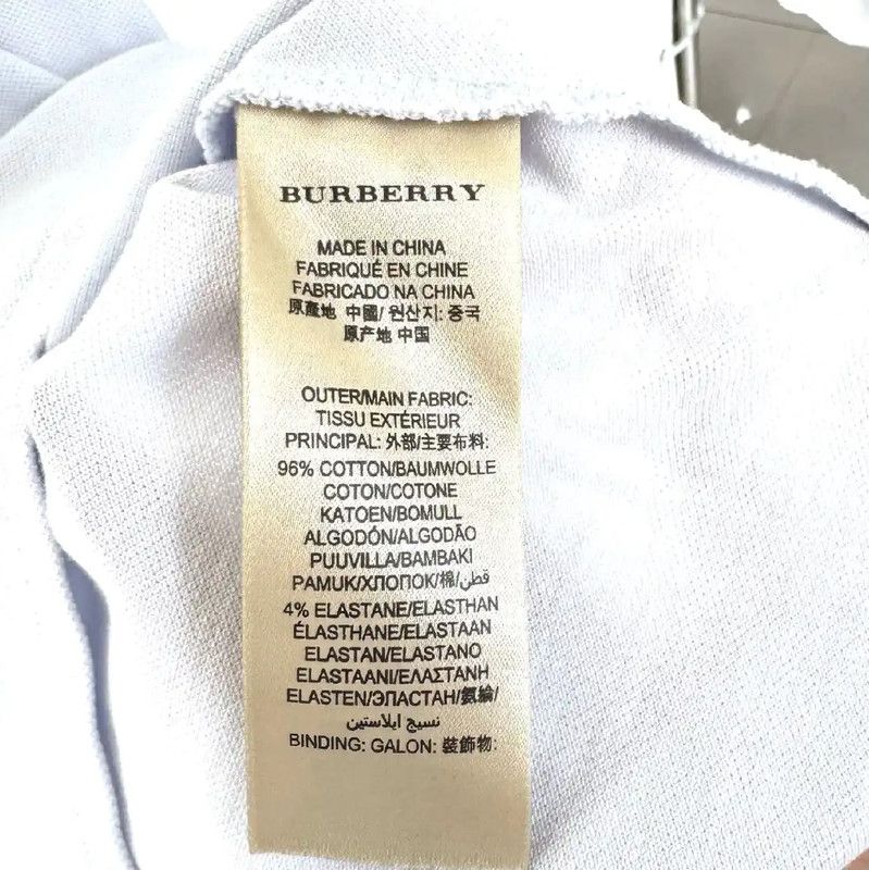Burberry Burberry Light Blue Cotton Women's T-Shirt Size S / US 4 / IT 40 - 4 Thumbnail