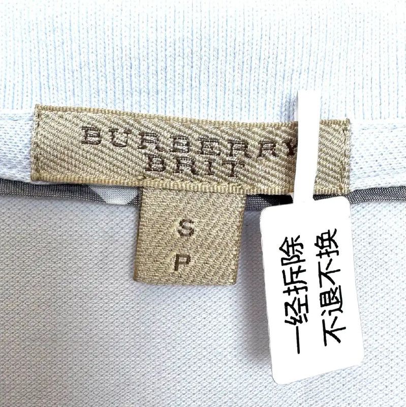 Burberry Burberry Light Blue Cotton Women's T-Shirt Size S / US 4 / IT 40 - 3 Thumbnail