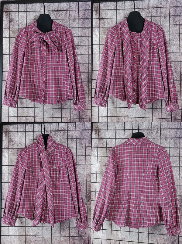 Burberry Burberry Violet Cotton Ruffled Sleeve Blouse Size S / US 4 / IT 40 - 2 Thumbnail