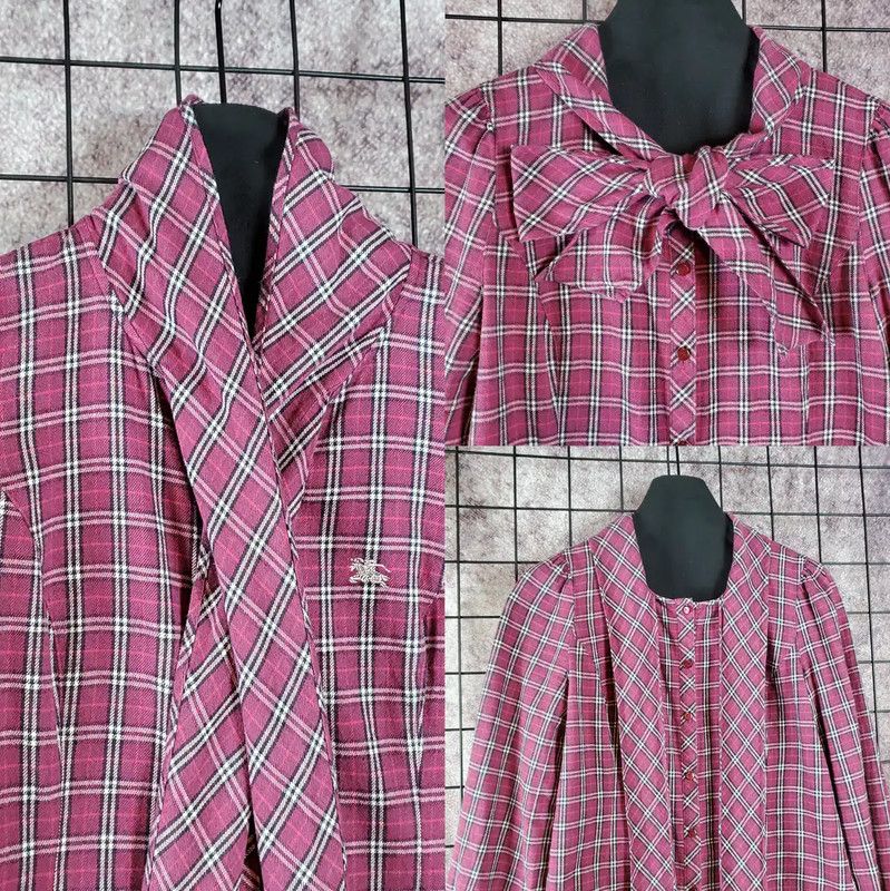 Burberry Burberry Violet Cotton Ruffled Sleeve Blouse Size S / US 4 / IT 40 - 4 Thumbnail