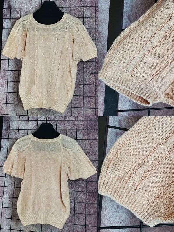 Burberry Burberry Summer Pink Knit Short Sleeve Top Size M / US 6-8 / IT 42-44 - 3 Thumbnail