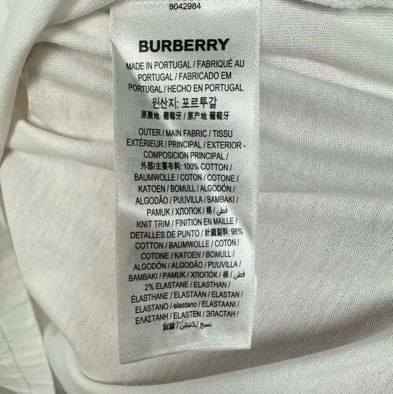 Burberry Burberry White Cotton Short Sleeve T-shirt Size XXS / US 00 / IT 34 - 6 Thumbnail