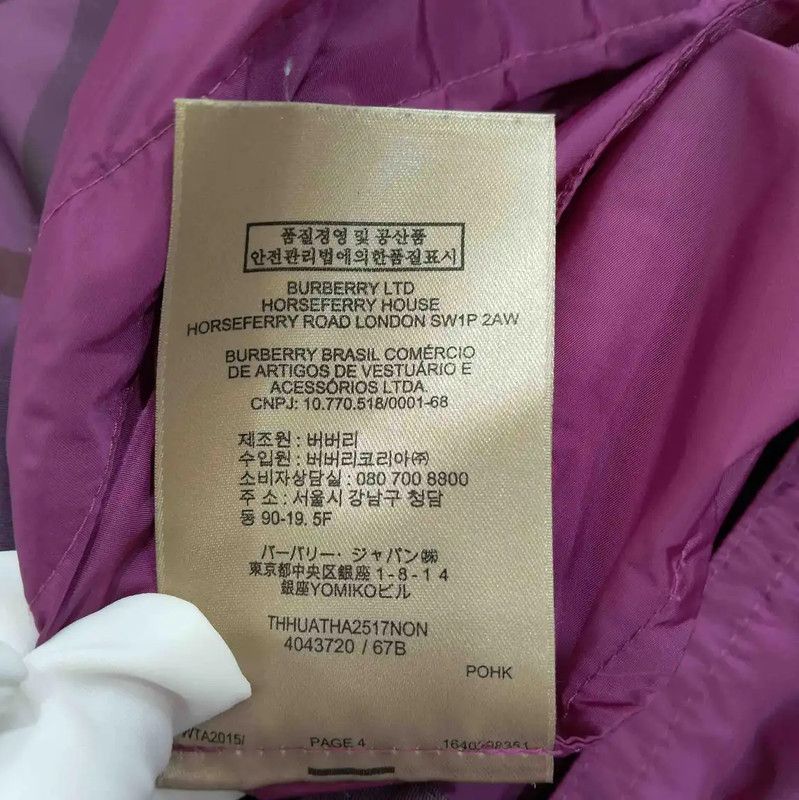Burberry Burberry Women's Spring Jacket in Purple Size L / US 10 / IT 46 - 8 Thumbnail