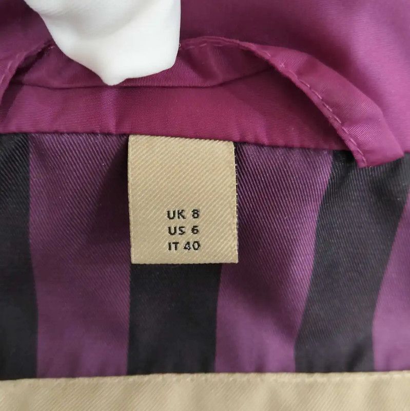 Burberry Burberry Women's Spring Jacket in Purple Size L / US 10 / IT 46 - 5 Thumbnail
