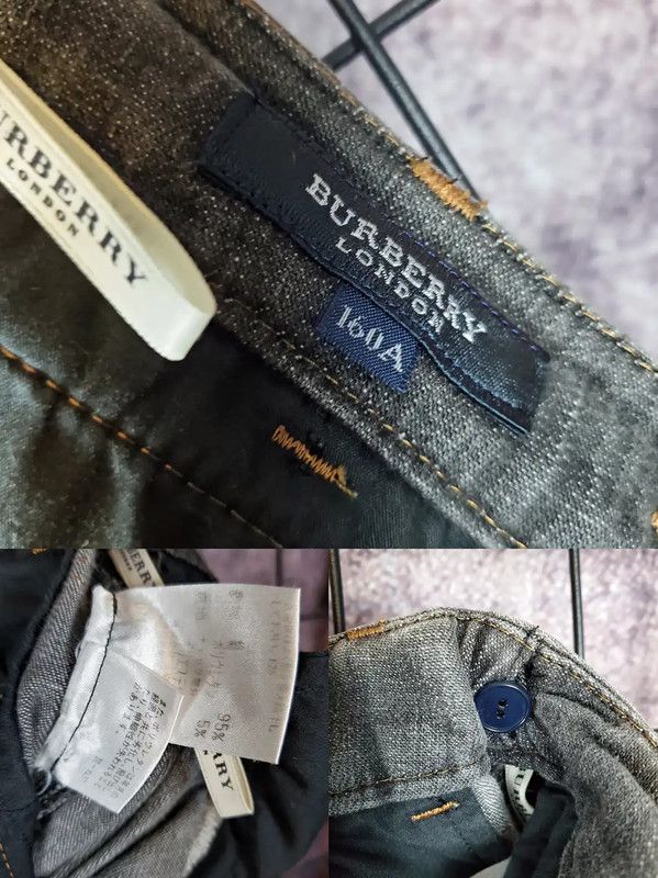Burberry Burberry Gray Cotton Check Trousers for Women Size 27" / US 4 / IT 40 - 10 Thumbnail