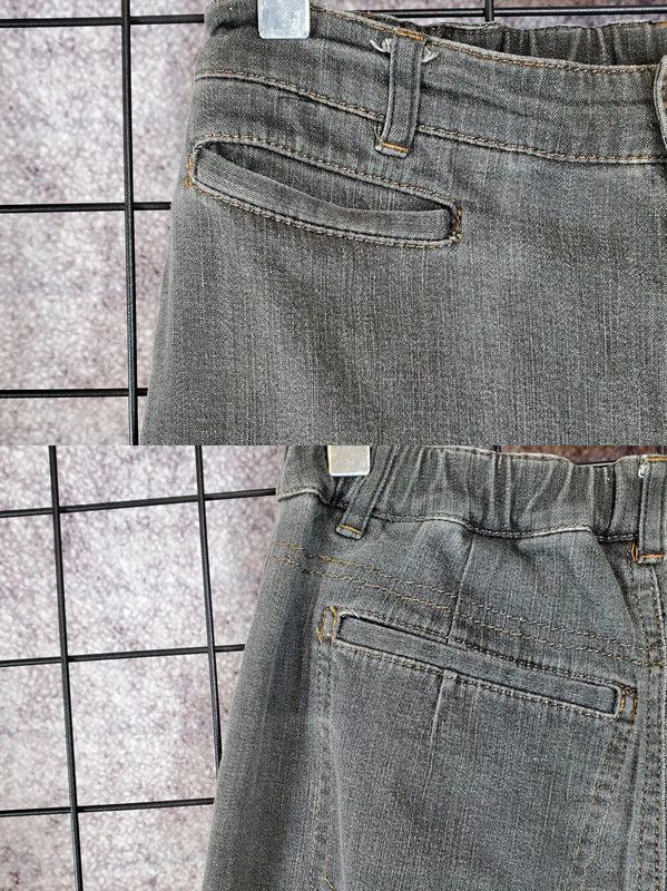 Burberry Burberry Gray Cotton Check Trousers for Women Size 27" / US 4 / IT 40 - 6 Thumbnail