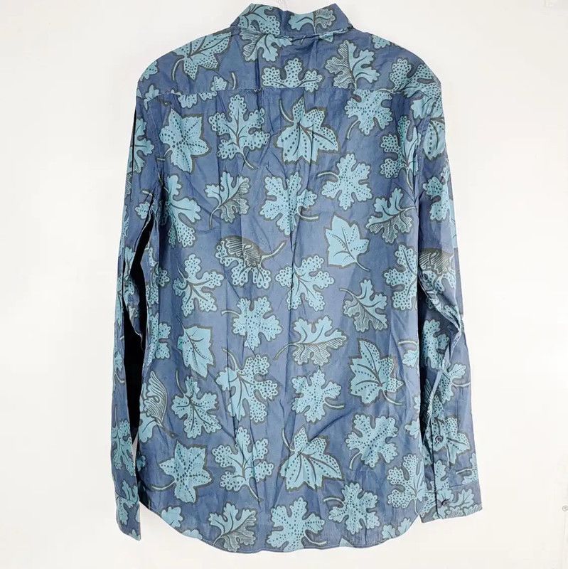 Burberry Burberry Blue Floral Print Women's Shirt Size ONE SIZE - 2 Thumbnail