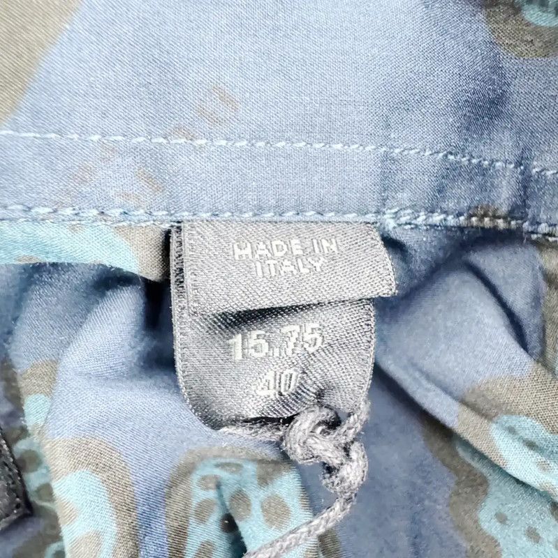 Burberry Burberry Blue Floral Print Women's Shirt Size ONE SIZE - 4 Thumbnail