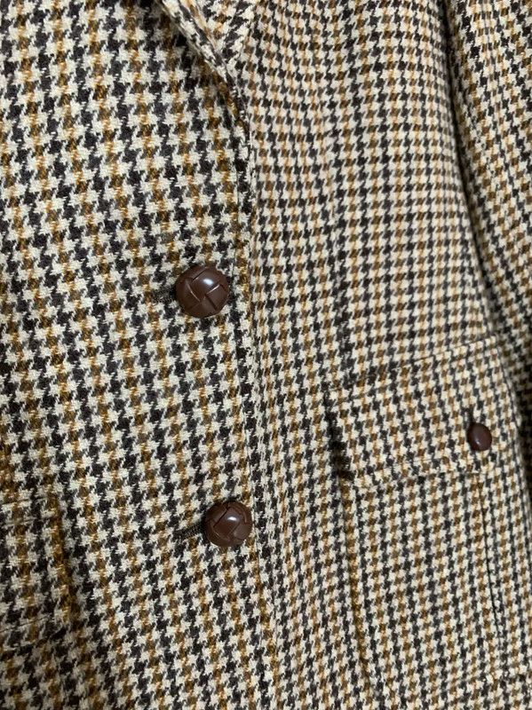 Burberry Burberry Brown Wool Houndstooth Dress Size M / US 6-8 / IT 42-44 - 2 Thumbnail