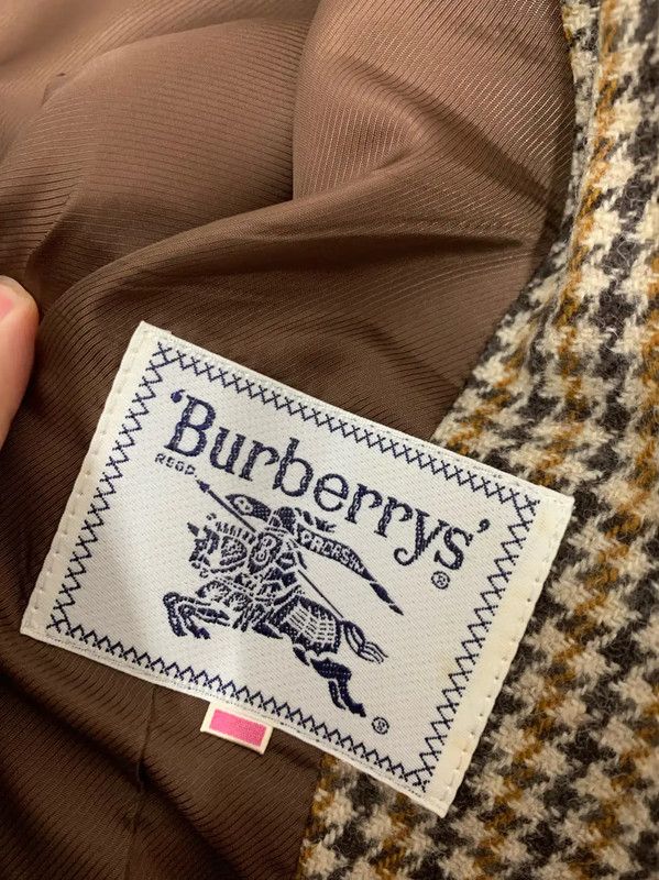Burberry Burberry Brown Wool Houndstooth Dress Size M / US 6-8 / IT 42-44 - 4 Thumbnail