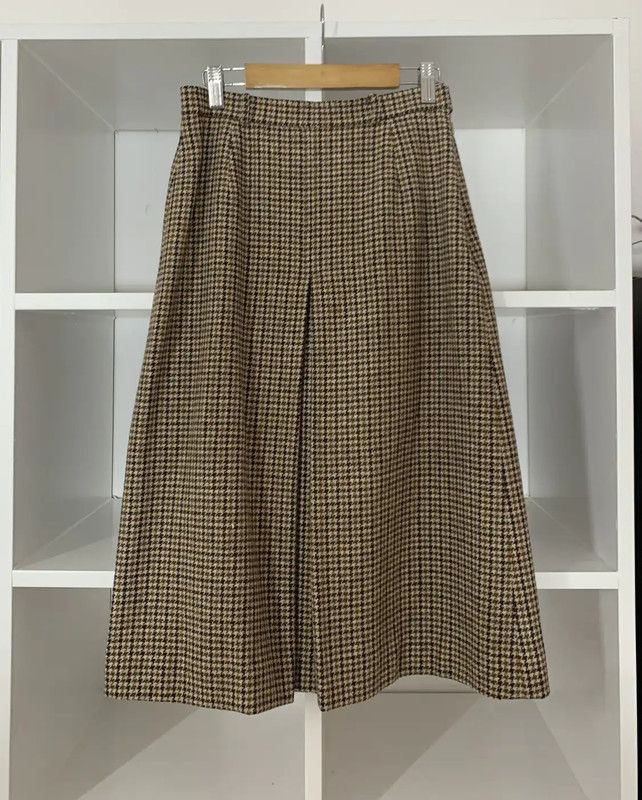 Burberry Burberry Brown Wool Houndstooth Dress Size M / US 6-8 / IT 42-44 - 6 Thumbnail